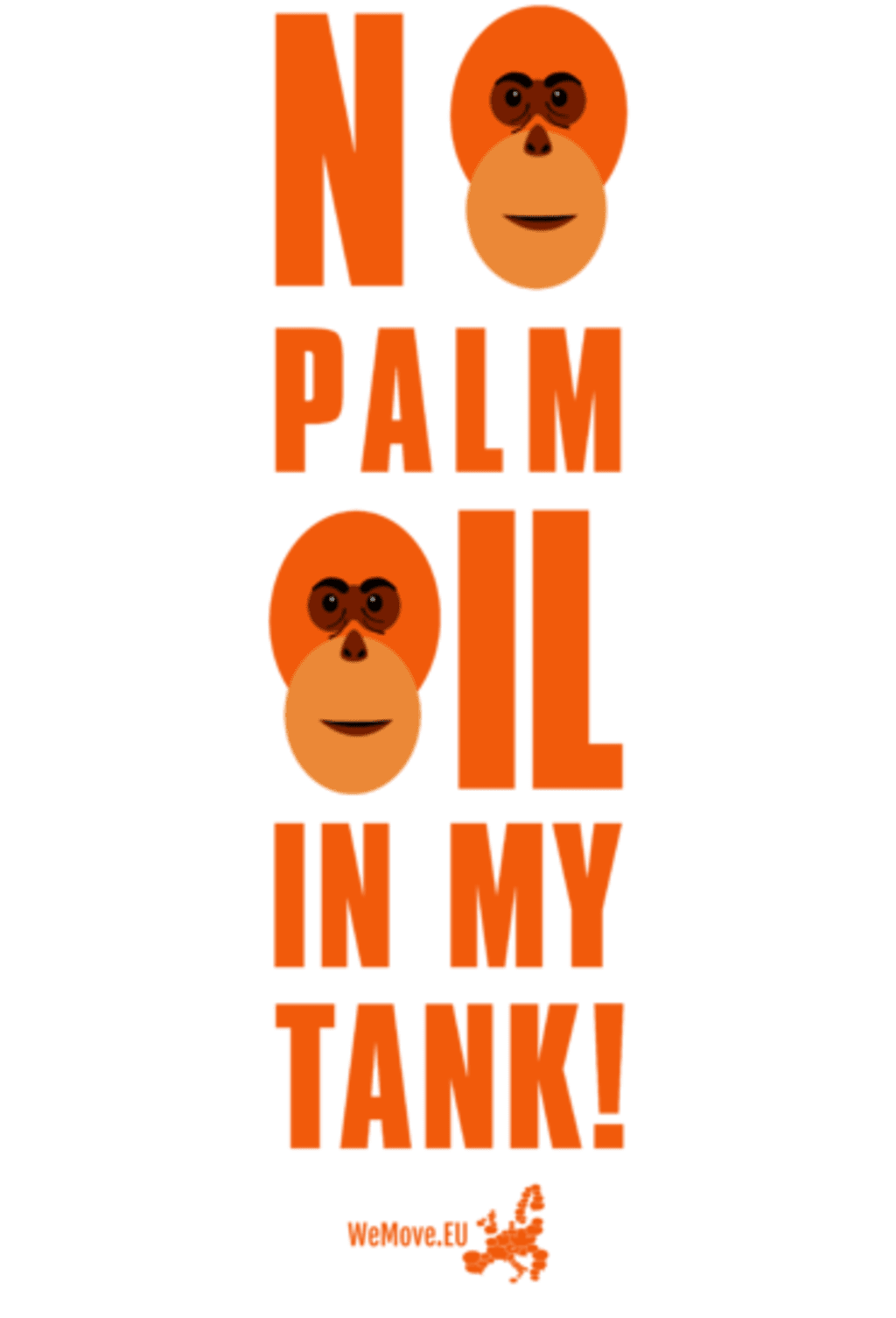 No Palm oil In My Tank - Orange
