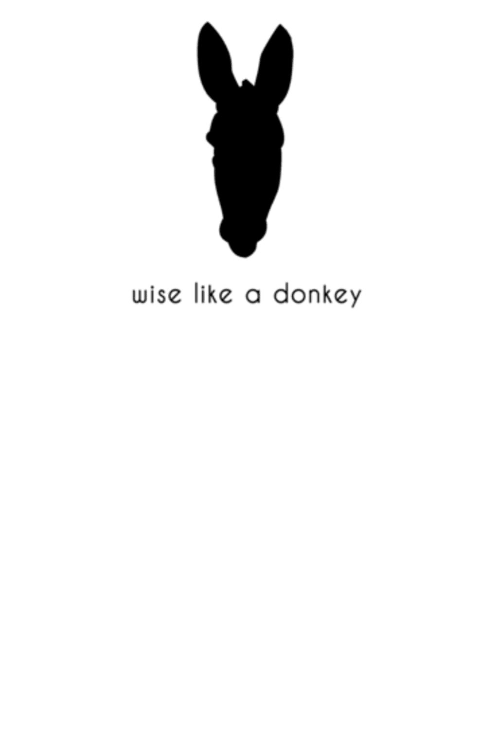 wise like a donkey