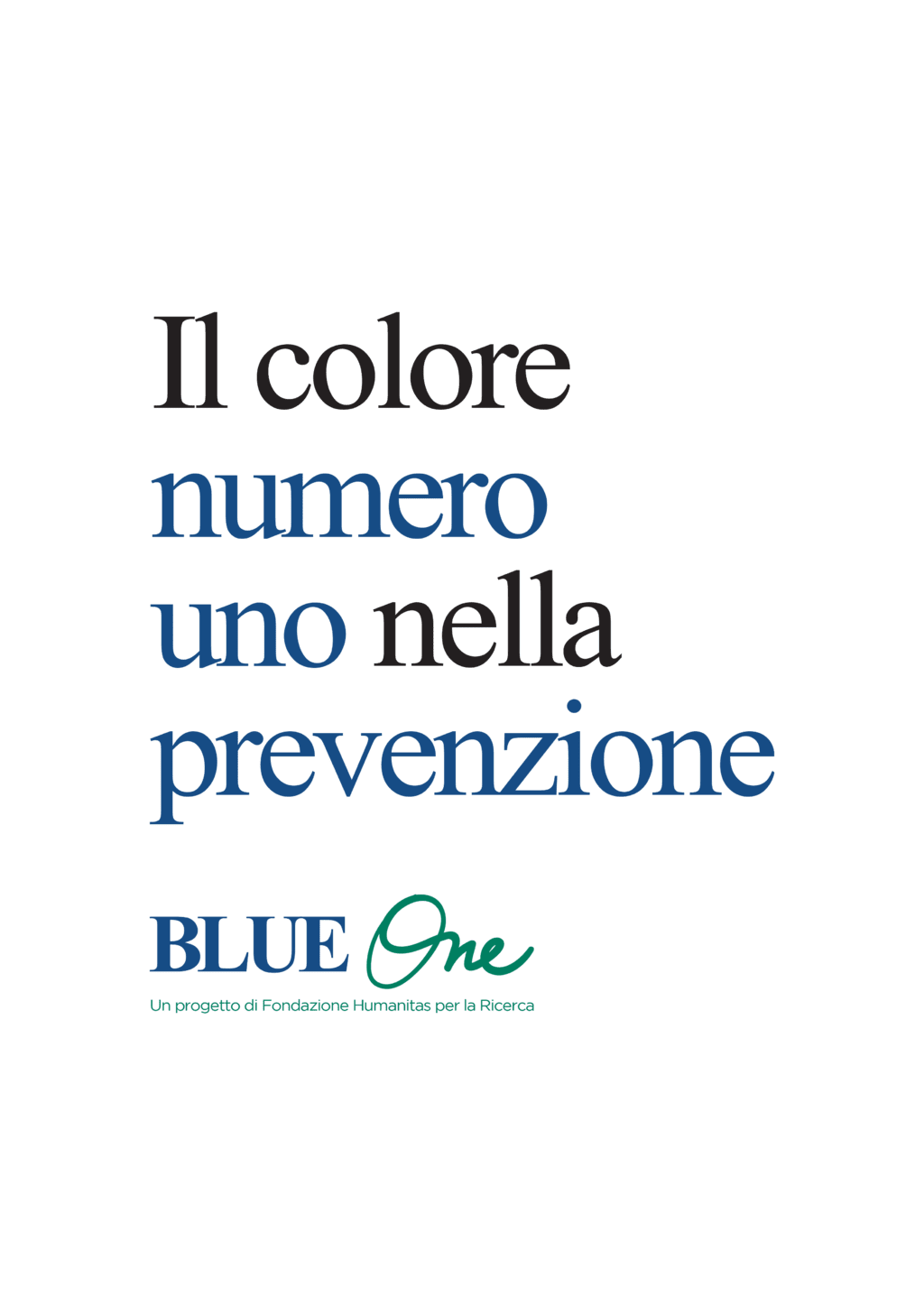 Blue One. Il colore numero uno nella prevenzione