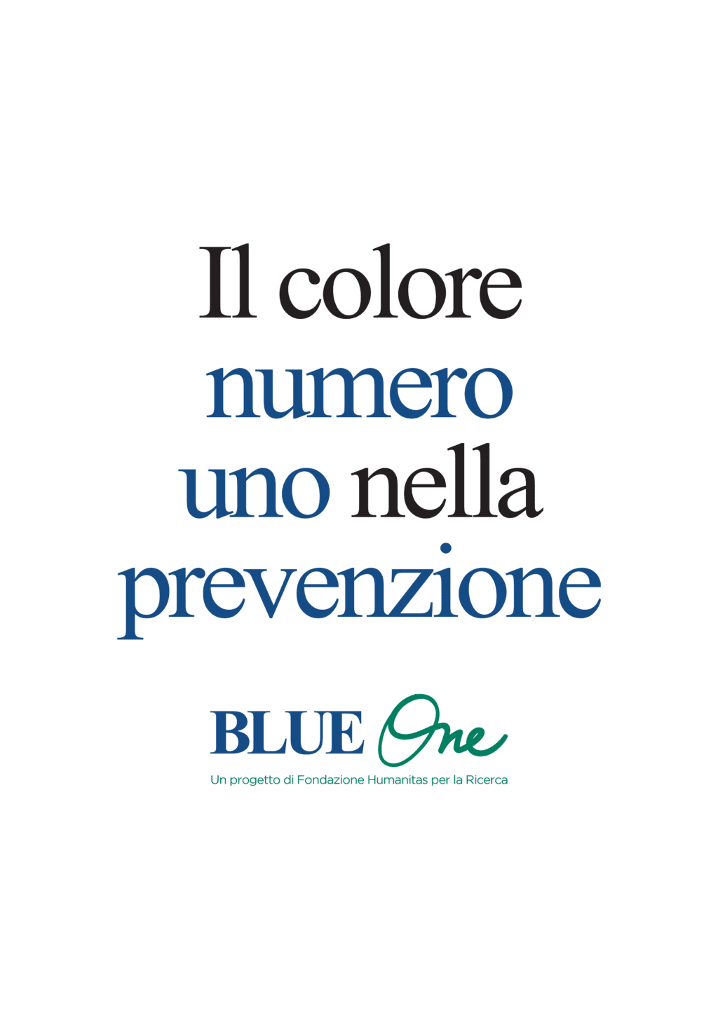 Blue One. Il colore numero uno nella prevenzione 2