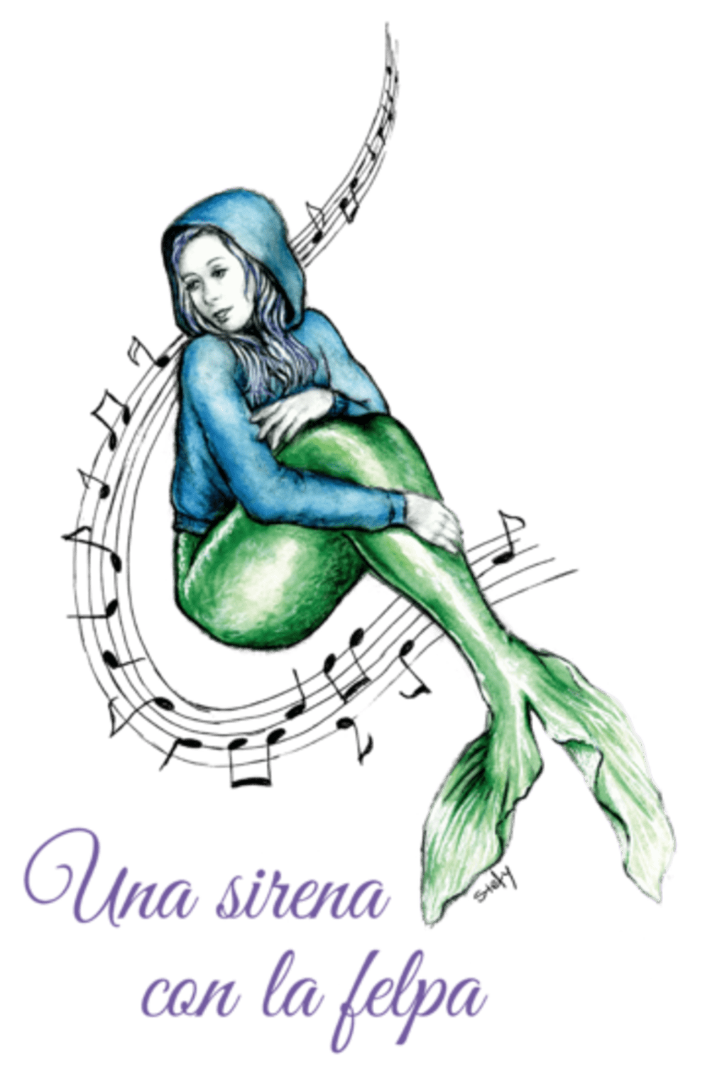 Una Sirena con la felpa per Urban Arts Academy