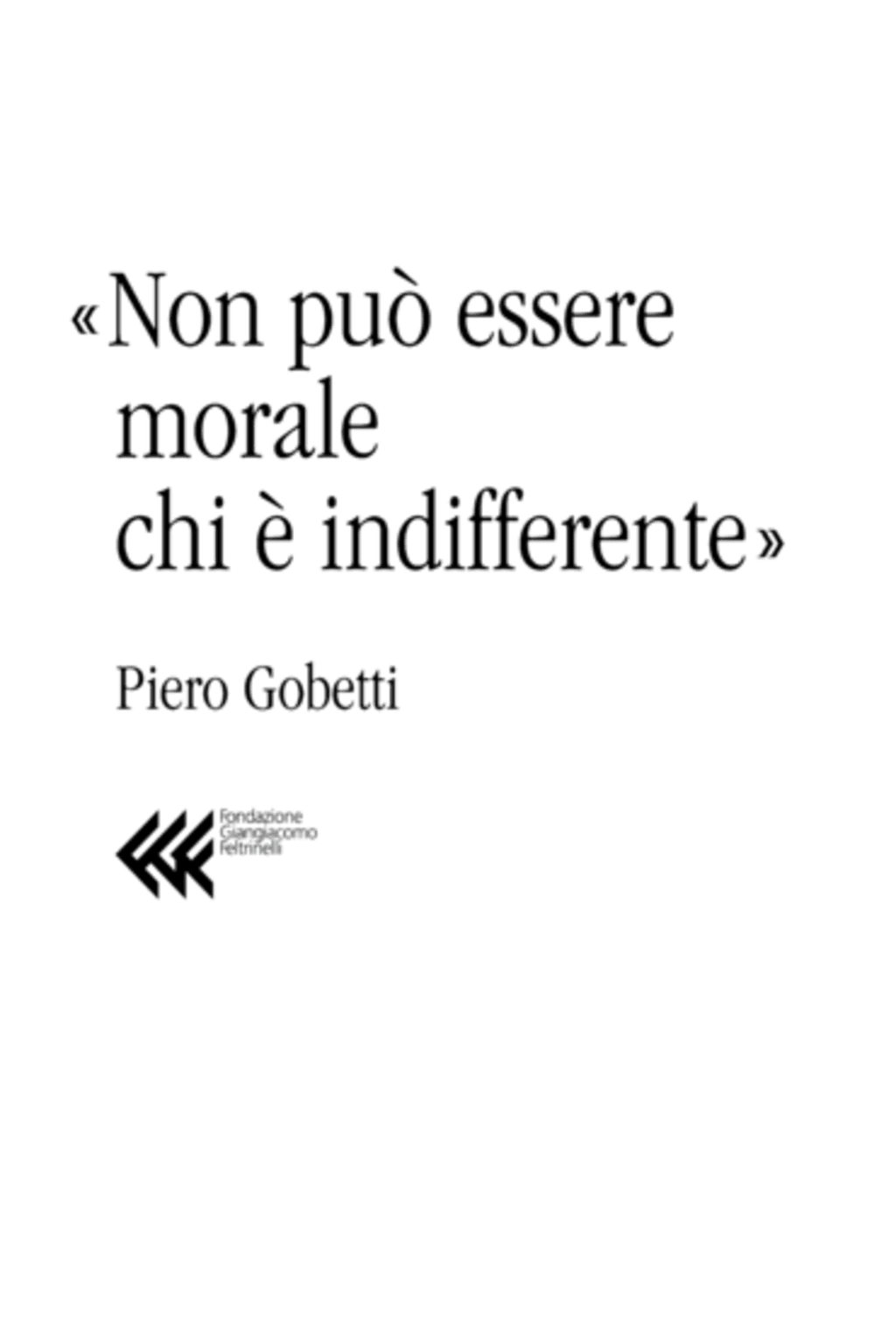 No all’indifferenza