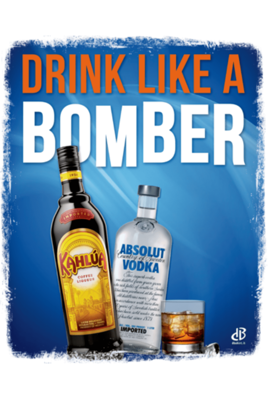 Drink like a bomber (black russian)