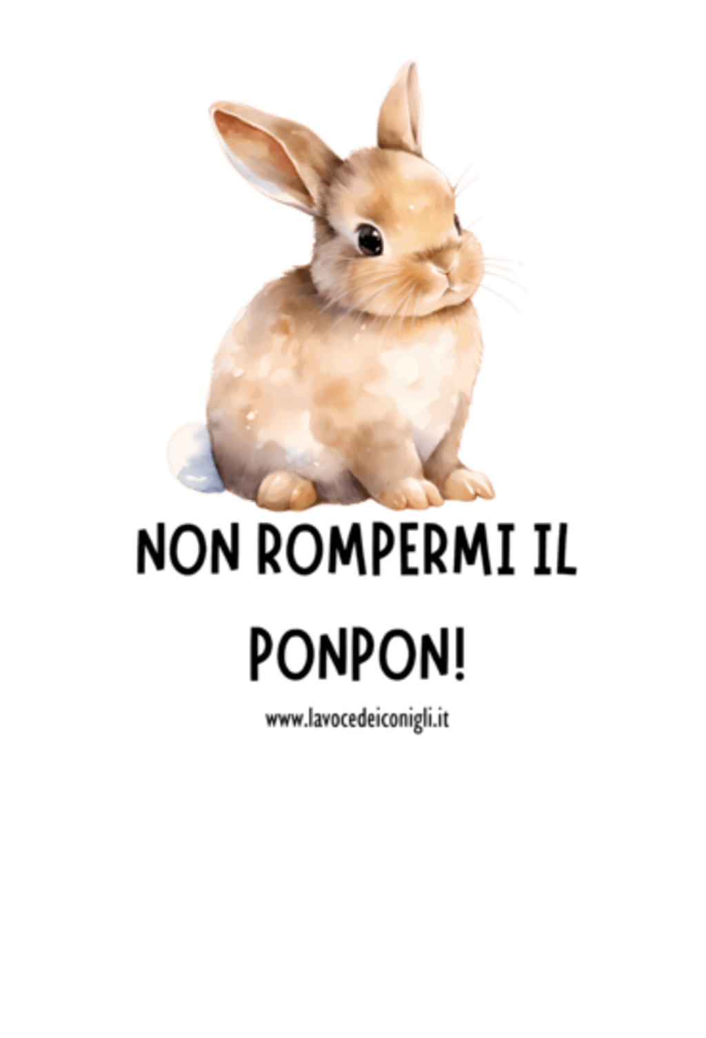 Non rompermi il ponpon bunny