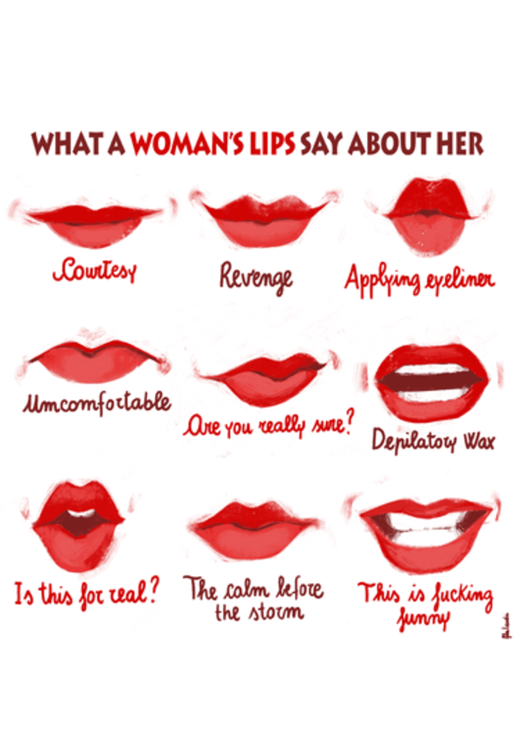 WHAT A WOMAN’S LIPS SAY ABOUT HER