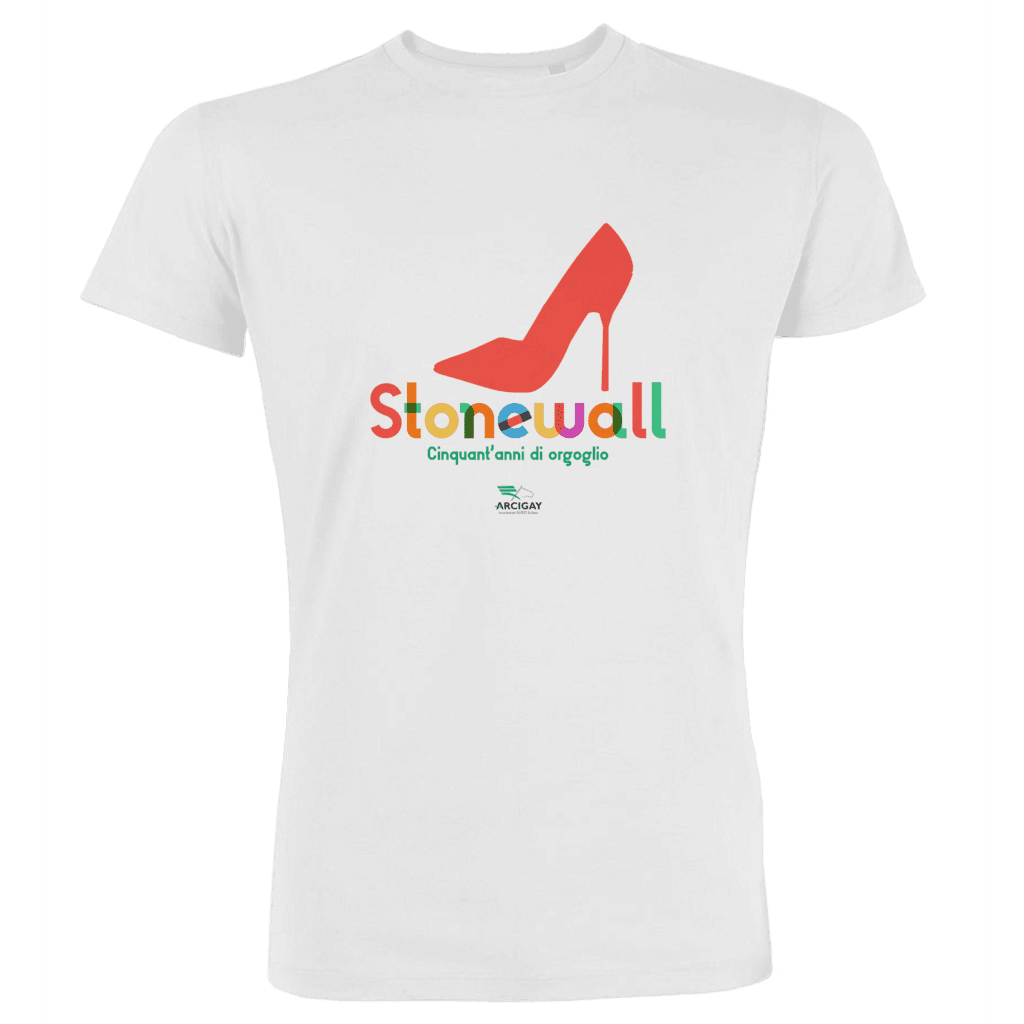 T-shirt Stonewall: cinquant’anni dopo - bianca