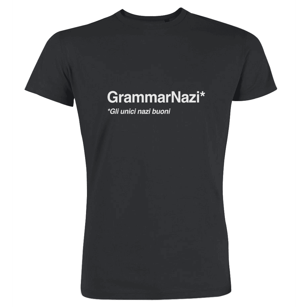 Grammarnazi - scritta bianca