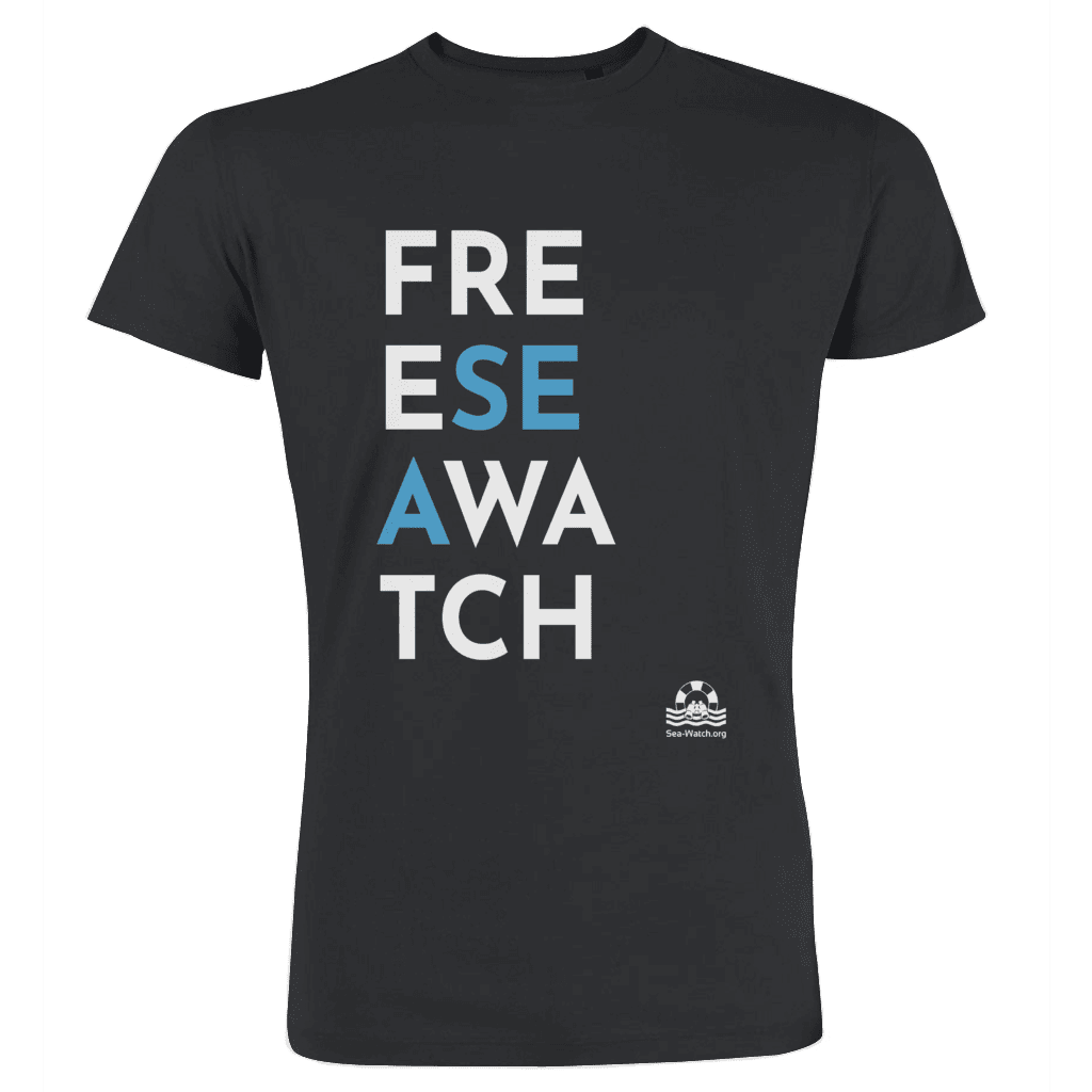 Liberate Sea-Watch - scritta bianca