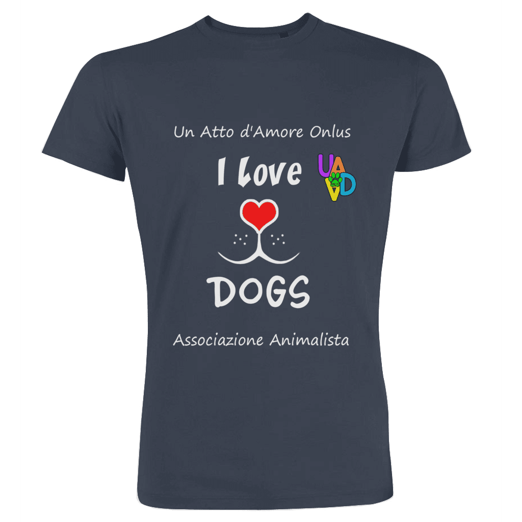 I LOVE DOGS white print