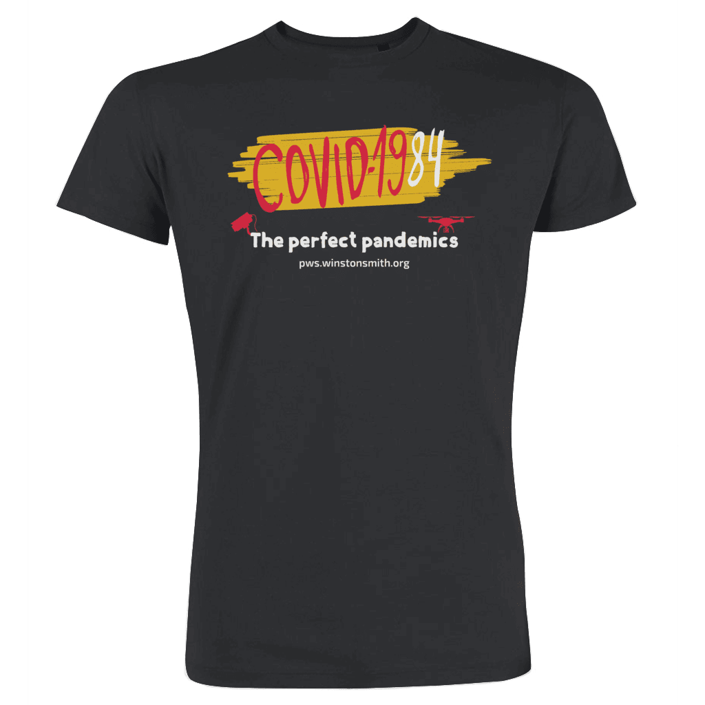 CoViD-1984 The Perfect Pandemics (flash dark t-shirt)